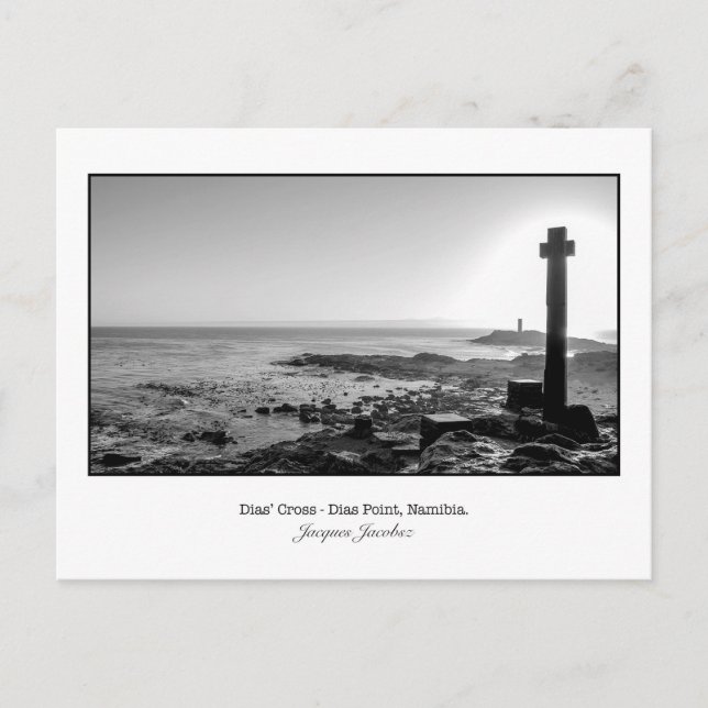 Postcard of Dias' Cross near Ludritz. (Front)