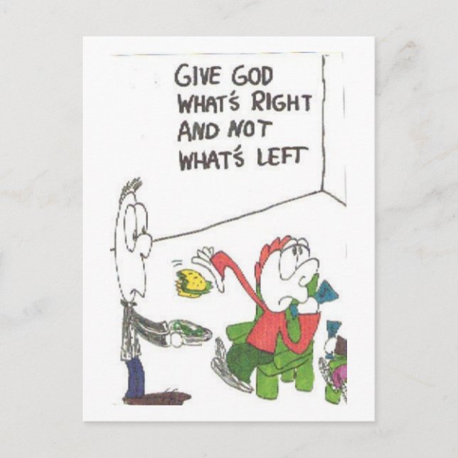 Postcard of fuinny church sayings, animated (Front)