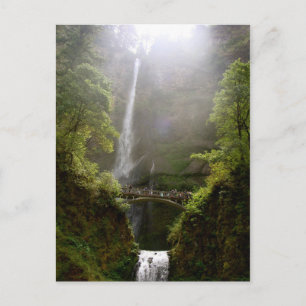 Postcard of Multnomah Falls, Oregon, Waterfall
