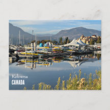 Postcard of Okanagan Lake in Kelowna, Canada