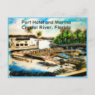 Postcard of Port Hotel Crystal River, Fl