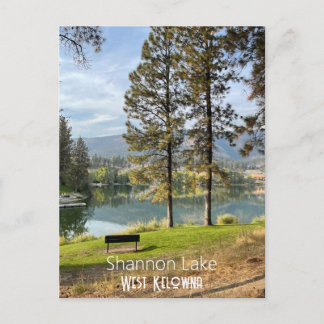 Postcard of Shannon Lake in West Kelowna, Canada.