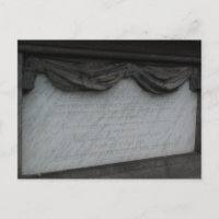 Postcard of Thaddeus Stevens's epitaph.