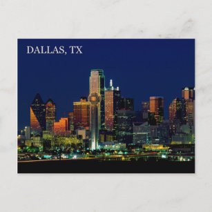 Postcard of the Dallas, Texas skyline