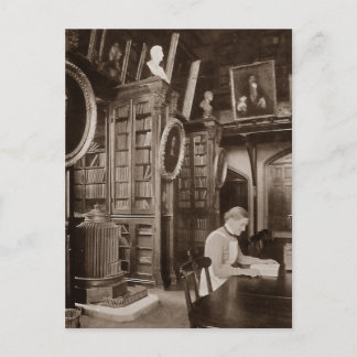Postcard of the reading room
