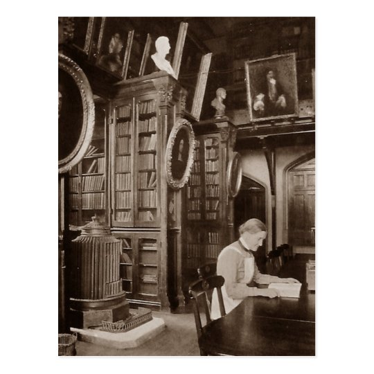 Postcard of the reading room