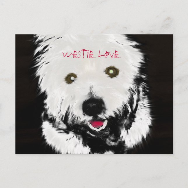 Postcard of West Highland Terrier (Front)