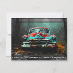 Postcard Old car