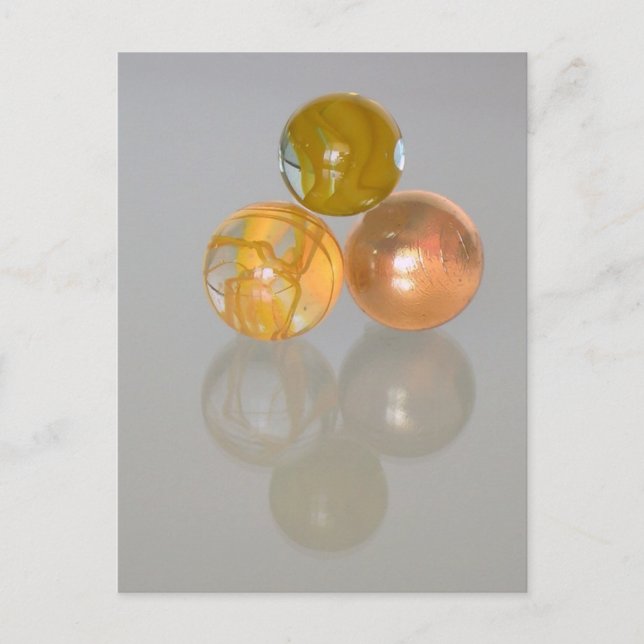 Postcard - orange marbles (Front)