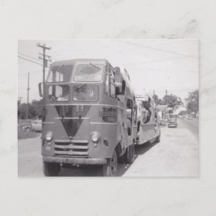 Postcard OTR Car Hauliers 1951 Early 5-car Capacit