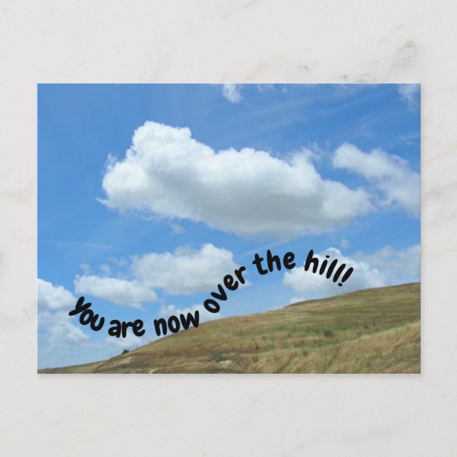 Postcard - Over the Hill (Front)