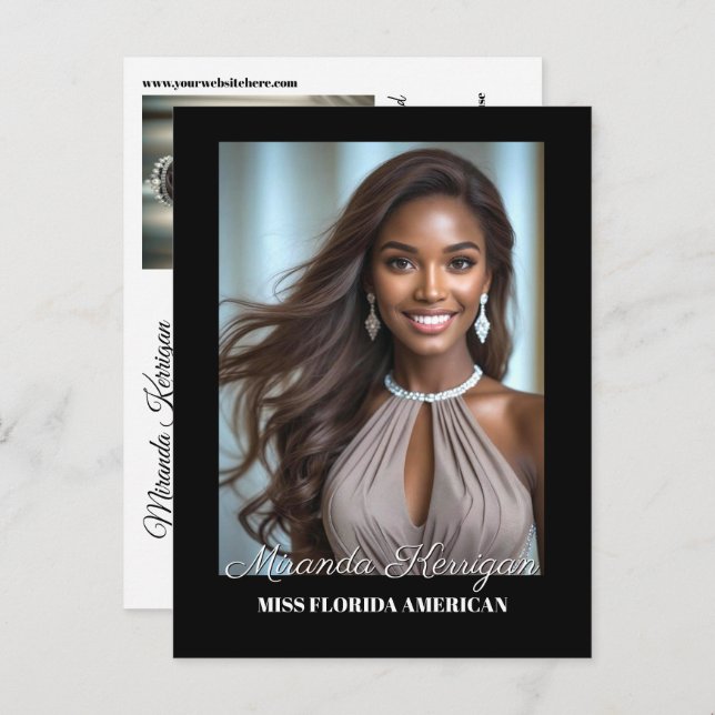 Postcard Pageant Essentials Autograph Photo Card (Front/Back)