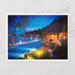 Postcard - Pangkor Laut Resort Malaysia<br><div class="desc">On the beautiful island of Pangkor Laut at the Lap Pool at the Spa Village,  Pangkor Laut Resort,  Pangkor Laut,  with a sangria filter added.

Pangkor Laut is a privately owned island located three miles off the West Coast of Malaysia along the Straits of Malacca.</div>