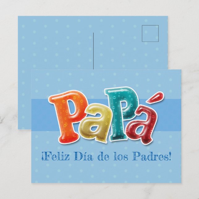 Postcard - Papá ¡Feliz Día de los Padres! (Front/Back)