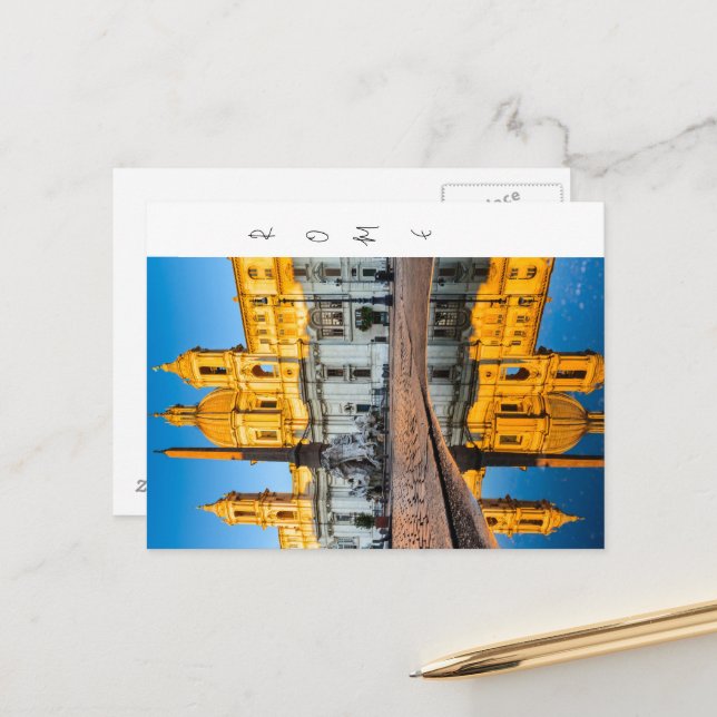 Postcard, Piazza Navona Postcard (Front/Back In Situ)