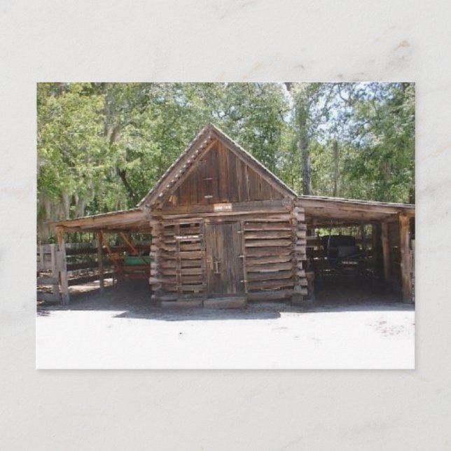 Postcard - Pioneer Corn Crib (Front)