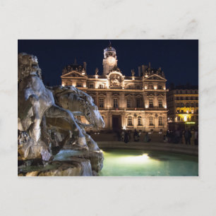 Postcard Place Des Terreaux, Lyon France