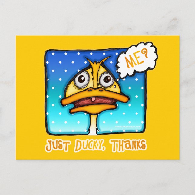 Postcard, postcards - Just DUCKY Thanks (Front)