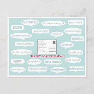 Postcard "Postcrossing Speechbubbles"