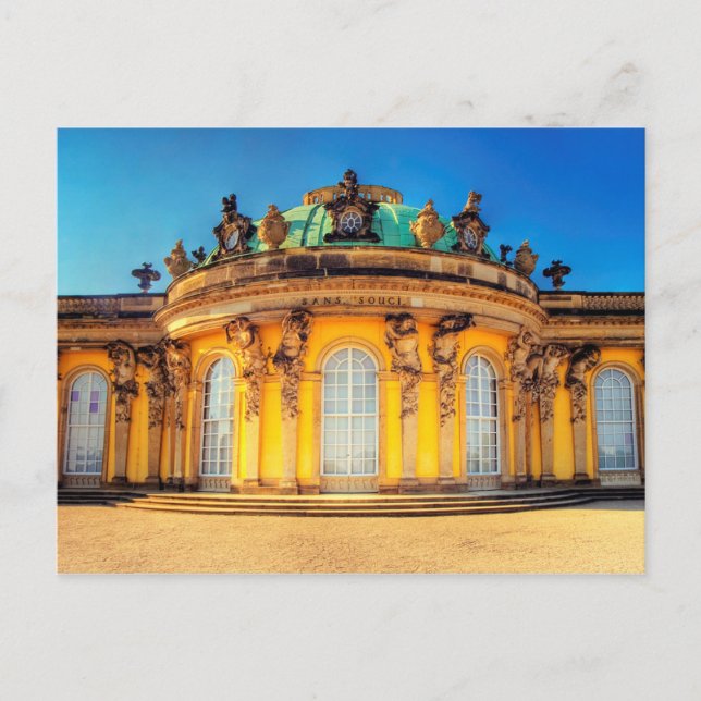 Postcard Potsdam Sanssouci Palace, Versailles (Front)