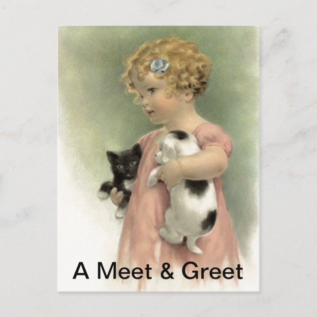 Postcard Promo Rescue Meet & Greet Pet Adoption (Front)