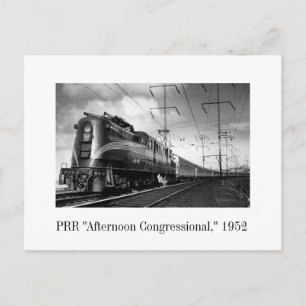 Postcard - PRR "Afternoon Congressional," 1952