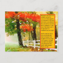 Postcard - Psalm 1:1-3 Blessed Is The Man