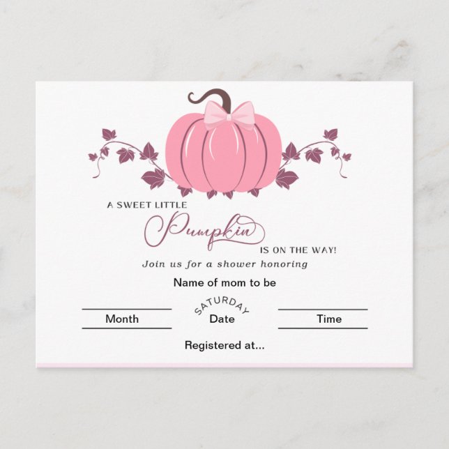 Postcard Pumpkin (Front)