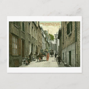 Postcard, Quebec City, Little Champlain Street Postcard