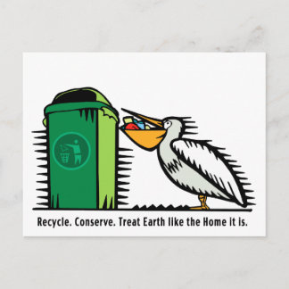 Postcard: "Recycle, Conserve" Postcard
