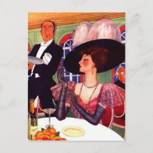 Postcard Retro Fashions Vintage Edwardian Style