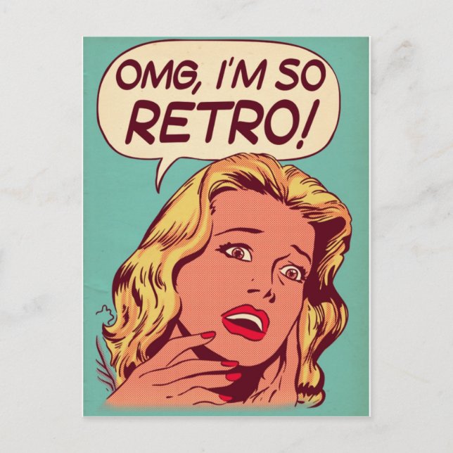 postcard, retro,women postcard (Front)