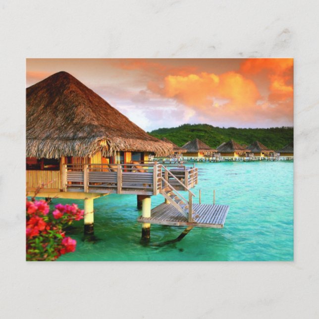 Postcard - Romantic Resorts Tahiti Bora Bora (Front)