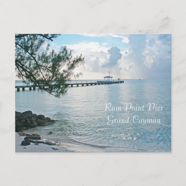 POSTCARD,"RUM POINT PIER, GRAND CAYMAN" POSTCARD (Front)