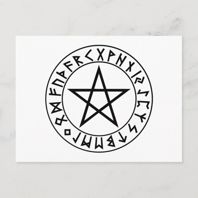 postcard Rune Pentacle (Front)