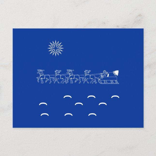 Postcard - Santa's Sleigh ride (Front)