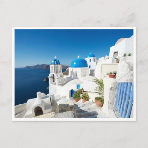 Postcard - Santorin in the Mediterranean
