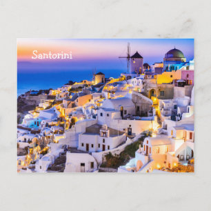 Postcard  Santorini Greece