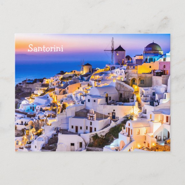 Postcard  Santorini Greece (Front)