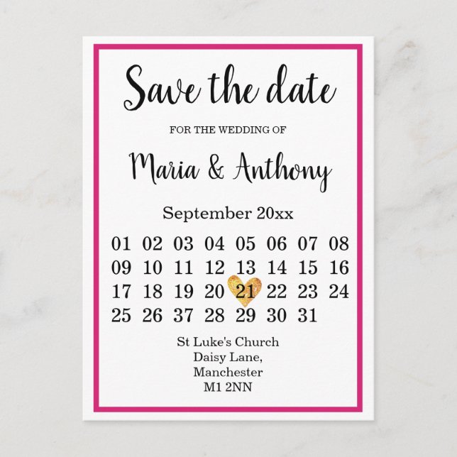 Postcard -- Save the Date (Front)