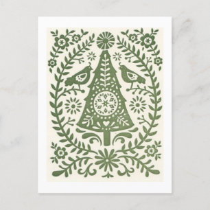 Postcard - Scandinavian Christmas Green