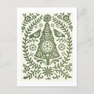Postcard - Scandinavian Christmas Green