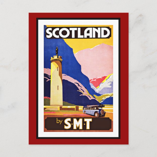 Postcard Scotland Greetings Vintage (Front)