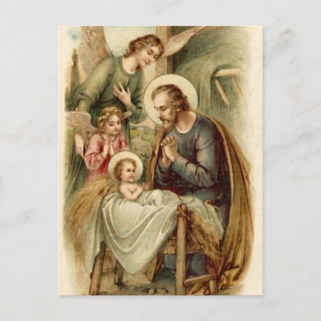 Postcard (Scripture): St. Joseph Nativity (Front)