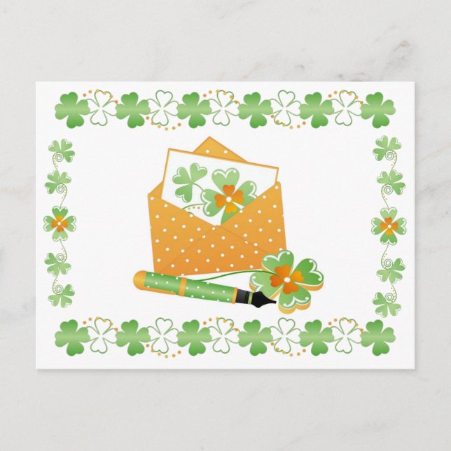 Postcard-Sending Irish Love Postcard (Front)
