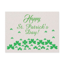 Postcard - Shamrocks