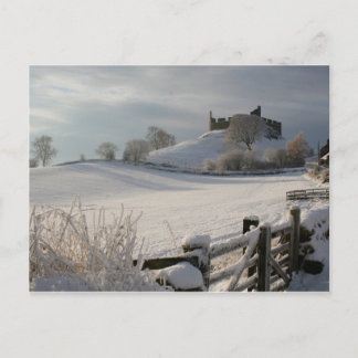 Postcard showing Hume Castle in Winter