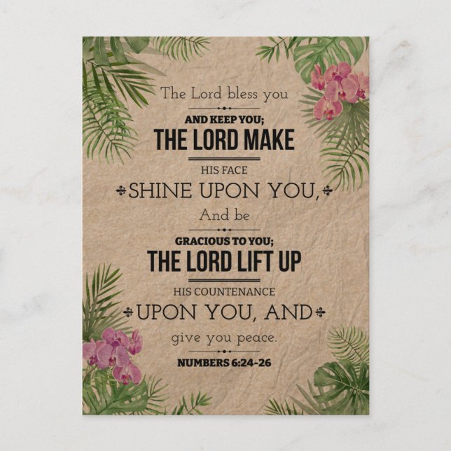Postcard Sized Bible Verse Memory Cards (Front)
