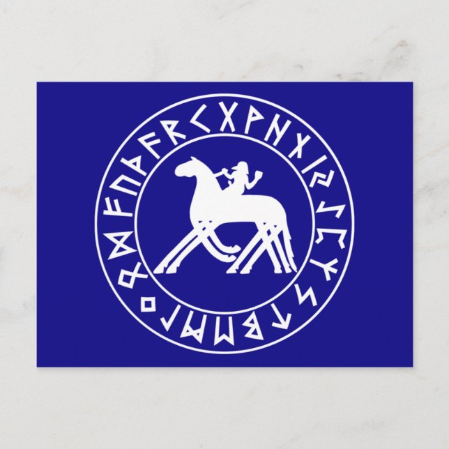 postcard Sleipnir Shield on Blk (Front)