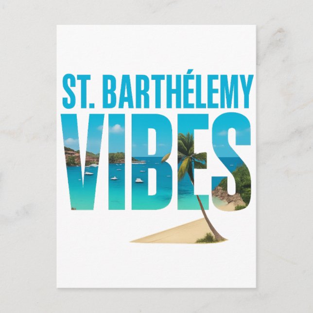 Postcard St Barthelemy Vibes (Front)